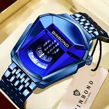 BINBOND Luxury Blue Dial Men’s Watch
